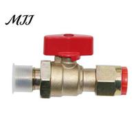 Anti Rust Brake Shut Off Valve Universal Air Cut Switch Valve, Truck Trailer Front Automotive Accessory Wheel Control Heavy Duty Brass Alloy red