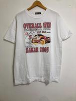 Vintage Dakar Pajero Mitsubishi Ralli Art T-Shirt 100 white