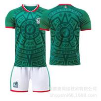 Mexico World Cup Home No. 9 Raul 11 Jimenez 14 Jersey Set Children's Football Uniform 3XL