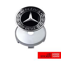 60mm/63mm/68mm Automobilio rato centrinis dangtelis Stebulės dangteliai Ženkliuko priedai Mercedes Benz A B C E R G S klasei AMG W124 W169 W176 W212 black
