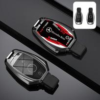 Metalinis Rališkas Dizainas Raktų Dėklas Dangtelis Korpusas Mercedes Benz A B G R Klasėms GLA GLK W176 W204 W251 W463 Automobilio Aksesuarai black