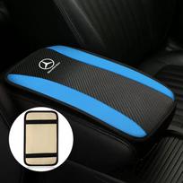 For Mercedes Benz W211 W203 W204 W210 W124 AMG CLA CES CLS W202 W212 Car Armrest Box Pad Soft Plush Cushion Protector Accessory mėlyna