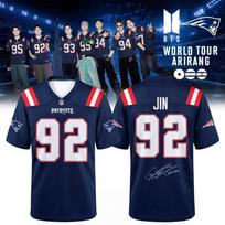 2026 BTS Kpop #JUNGKOOK member x Patriots T-shirt summer Men's and Women's fan gifts Breathable and comfortable Loose Y2K  shirt L gray