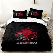 Cyberpunk 2077 3pc set Perfect for bedroom use Comfortable bedding set includes a duvet cover and two pillowcases Ideal birthday or Christmas gift 140cmx210cm