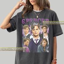 Spencer Reid Criminal Minds Bella+Canvas Oversized Vintage Comfort Colors Collage T-Shirt FD 120 gray
