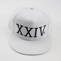 Bruno Mars 24K Magic XXIV Siuvinėta Hip Hop Kepurė Plokščiu Krašteliu Adjustable balta