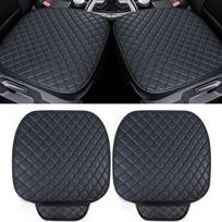 Prabangaus automobilio odinis sėdynės užvalkalas Juodas automobilio pagalvėlės užvalkalas Universalios automobilio pagalvėlės automobilių dalys 2 Pack Font Seat juoda