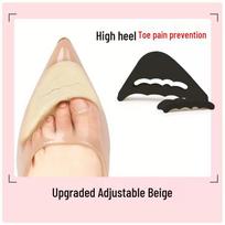 Super Soft Anti-Slip Toe Filler Shoe Pads for High Heels – Reduces Pain & Size beige