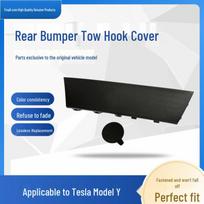 Tesla Model Y Rear Bumper Tow Hook Cover Panel Model Y Round Tow Hook Cover black
