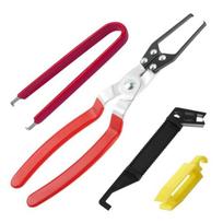 Heavy Duty Automotive Relays Fuses Puller Tool IC Chip Removal Tool Kit For Precise Extraction Carbon Steel Hand Tool red