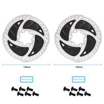 140MM 160MM MTB Bike Disc Brake Cooling Floating Rotor RT900 Brake Disc 6 Bolts Quality Mountain Road Bicycle Disc Brake Rotor 2Pcs 140mm white