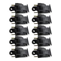 10 Pcs Electric Kettle Switch Thermostat Temperature Control XE-3 JB-01E 16A Water Heater Accessories Replacement black