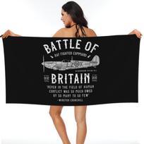 Battle Of Britain Spitfire Beach Towel Soft Microfiber Quick Dry Absorbent Quick Towels For Mountain Climbing 80x160 cm gray