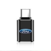 Car USB Adapter Card Reader OTG Type C Phone Computer Connector For Ford Fiesta Ranger Focus Kuga STRACING Mustang Mondeo Fusion