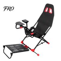 Quick Assembly Racing Cockpit Foldable Simulator Cockpit, Seat with Steering Wheel Mount, Sim Supports All Wheels & Pedals, for Real Living juoda