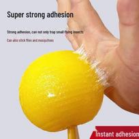 Vabzdžių (muselių ir uodų) gaudyklė su lipniu masalu virtuvėms Ball + Base + Lure yellow