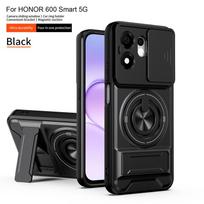 For Honor 600 Smart 5G Case Armor Slide Lens Protector Phone Cover For Honor 600Smart 5G Car Magnetic Holder Ring Stand Funda Honor 600 Smart