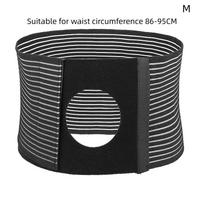 1 Pcs L/M Breathable Ostomy Hernia Belt Stoma Support Wraps Ostomy Belt Unisex Support Belt Abdominal Binder Brace For Men Women L black