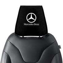 Car Seat Headrest Cover Pillow Case Cushion Neck Cover For Mercedes Benz B/C/E/S Class W203W204W205W210W211W212W221 Accessories black