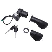 Twist Throttle Accelerator Handle Grip Electric Scooter Half Twist Throttle Grip with 5 Pin Water Proof Connector gray