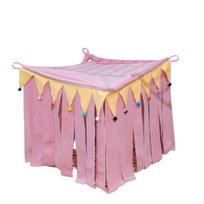 Hideout Guinea Pig Pet Tent Curtain Hamster Hide Corner Nest  Cage Accessories S rožinė