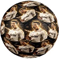 Ronaldo Galingas Cr7 Fitness Dydis 5 Futbolo Kamuolys Mašininio Siuvimo Vidaus/Lauko Universalus Futbolo Sporto Entuziastų Dovanos zq