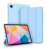 For Samsung Galaxy Tab A8 10.5inch Magnetic Tri-fold Stand Tablet Case Funda For Galaxy SM-X200 X205 Protective Cover Tab A8 10.5in rožinė