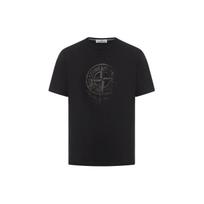STONE ISLAND Logo Printed Crewneck T-Shirt 80152RC87-V0029 XL black