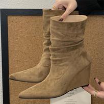 Nauji Pavasario Rudens Dizainerio Klostuoti Moteriški Kulniukai-Platformos Batai Modernūs Trumpi Botas De Mujer 37 brown