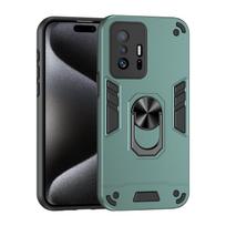 Prabangus smūgiams atsparus šarvuotas dėklas Xiaomi 11T Mi 11 T Pro, su magnetiniu laikikliu žiedu, skirtas Xiaomi11T Pro, apsaugantis kamerą, galinis dangtelis For Xiaomi 11T Pro black