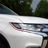 Naujas 1 vnt. Priekinio buferio chromuota apdailos juostelė Žibinto apdailos panelė 6407A145 6407A142 6407A143 Skirta Mitsubishi Outlander 3 2016- 1PCS Right Upper gray