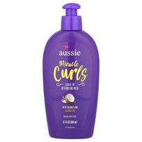 Aussie, „Miracle Curls“, nenuplaunamas pienelis su kokosų ir simondsijų aliejais, 6,7 fl uncijos (200 ml) purple