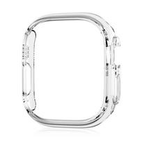 For Apple Watch ultra 3/2 49mm 44 45 42 41mm Plated Skeleton Cover Hard Bumper Case Frame for iWatch SE 11 10 9 8 7 6 5 4 3 2 1 45mm Series 987 skaidri