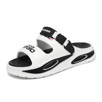 Men's Summer Non-Slip Thick Sole Sport Sandals: Dual-Use Beach/Outdoor Cushioned Slippers, Large Size white