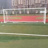Pilno dydžio 24 x 8 plokščia nugara futbolo vartų tinklas white