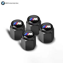 4Pcs Car Wheel Tire Valve Air Stem Cap for BMW M Performance E36 E46 E90 E60 F10 F30 E39 F20 E87 E92 G30 X5 E70 E91 G20 X1 CUV1 black