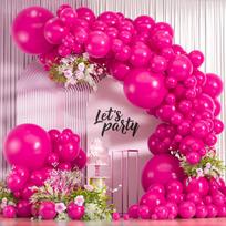 Solid Color Balloon Set for Store Opening Anniversary Decoration & Atmosphere rožinė raudona spalva