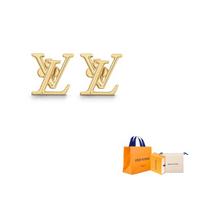 Lv Lv ikoniniai auskarai M00743 F-Original Box And Original Bag auksinė