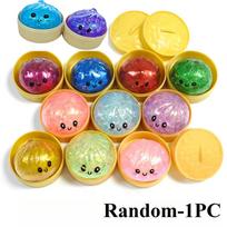 1-8Pcs Le Bun Squishy Toy Slow Rebound Stress Relief Squeeze Ball Soft With Beads Steam Fidget For Anxiety Sensory