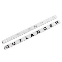 Automobilio ABS Raidės Logotipas Lipdukai Mitsubishi OUTLANDER Automobilio Priekinės Variklio Dangčio Raidės Emblema Ženklelis Stiliaus Lipdukai white