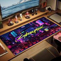 Cyberpunk Color Mouse Pad Large Gaming Table Cushion Non-slip Laptop Tablet Big Mousepad XXL Mat Mini PC Playmat With Lock edge 30cmx60cm(11.8x23.6inch) brown
