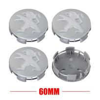 4 VNT. 56/60/65 MM Originalus Automobilio Ratlankio Centrinės Dalies Dangtelis Ženklelio Dangtelis Peugeot 208 3008 308 206 2008 207 107 508 607 106 406 407 307
