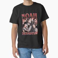 Bad Omens Noah Sebastian graphic 100%Cotton Tshirt unisex Y2k 2026 summer New O-neck retro rock style fashion Short Sleeve shirt 130 gray