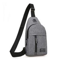Men 'S Waist Bag Sports Leisure Small Bag Large Capacity Chest Bag 17*5*30cm pilka