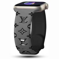 Graviruotas dirželis Apple Watch apyrankei 49 mm 46 mm 45 mm 44 mm 42 mm 41 mm 40 mm 38 mm silikoninė apyrankė iWatch Series Ultra 2 S10 9 8 7 SE S10 46mm gray