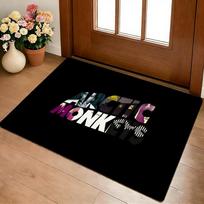 Rock Band A-Arctic M-Monkeys Floor Mat Cozy Flannel Soft Thick Non-Slip Mat For Living Room Bedroom Kitchen Decor Rugs 40x60cm brown