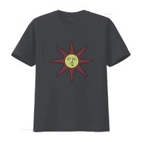 Dark Souls Solaire iš Astoros Saulės Simbolis Šlovink Vyrų Medvilniniai Marškinėliai vintage Skalbti Viršus Kasdieniam Dėvėjimui Kvėpuojantis L brown