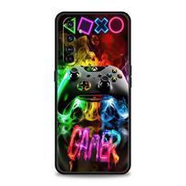 Telefono dėklas, skirtas Oppo A17 A31 A54 A57 A78 A79 A80 A98 Find X5 X6 Reno 7 8 10 11 12 13 F Pro, minkštas TPU dangtelis, technologinis žaidimų konsolės dizainas oppo A80 black