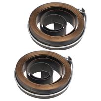 2Pcs Bench Drill Press Quill Return Spring Chrome Plating Bench Drill Press Quill Return Spring Kit black