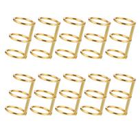 10/20Pcs 20mm Loose Leaf Binder Rings 3-Rings Book Binder Ring Snap Split Hinged for DIY Travel Diary Photo Album Binding Spines beige